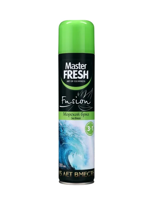 MASTER FRESH Освежитель для туалета Морской бриз 300 мл, 300 мл