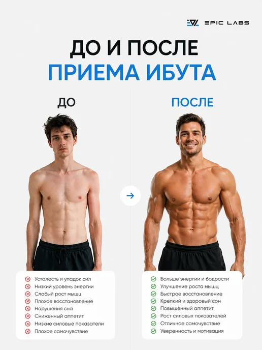 Epic Labs IBUTA PRO MAXX мк-677 гормон роста и мышцы 16 мг, Labs IBUTA PRO MAXX, фото 3