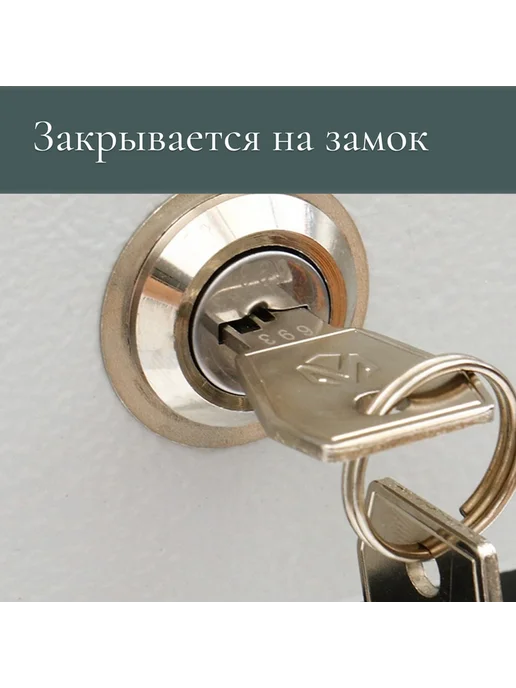 Ящик почтовый с замком, горизонтальный «Широкий», серебристы, серебристый, фото 4