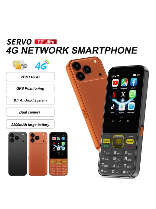 Смартфон SERVO F7 Ultra 2/16 ГБ, черный, фото 2