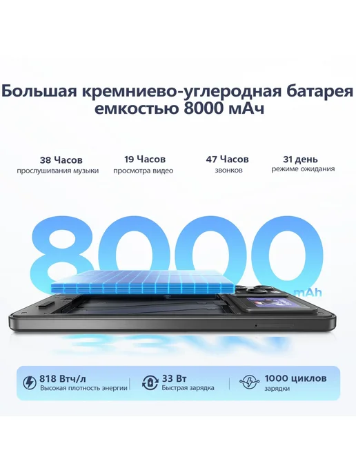 Смартфон DOOGEE M30 Pro 8/256 ГБ, черный, фото 4