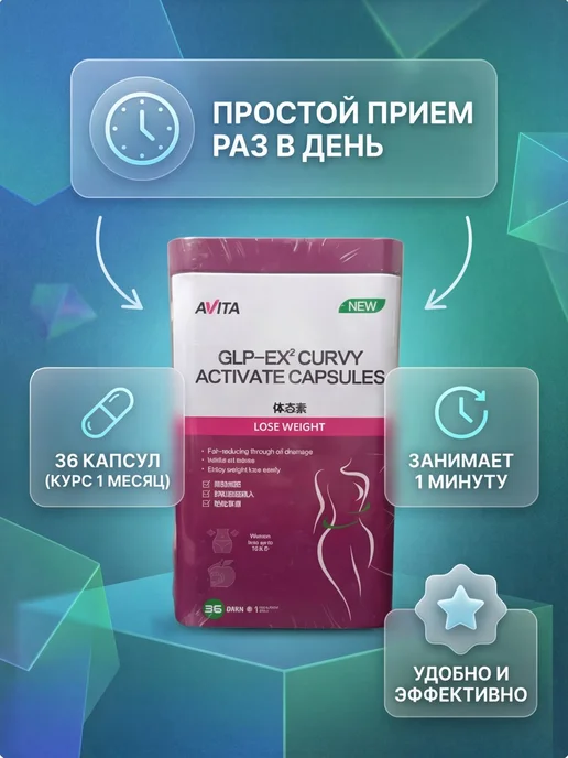 Glp-1 капсулы для похудения эффективные оригинал, вариант, фото 3
