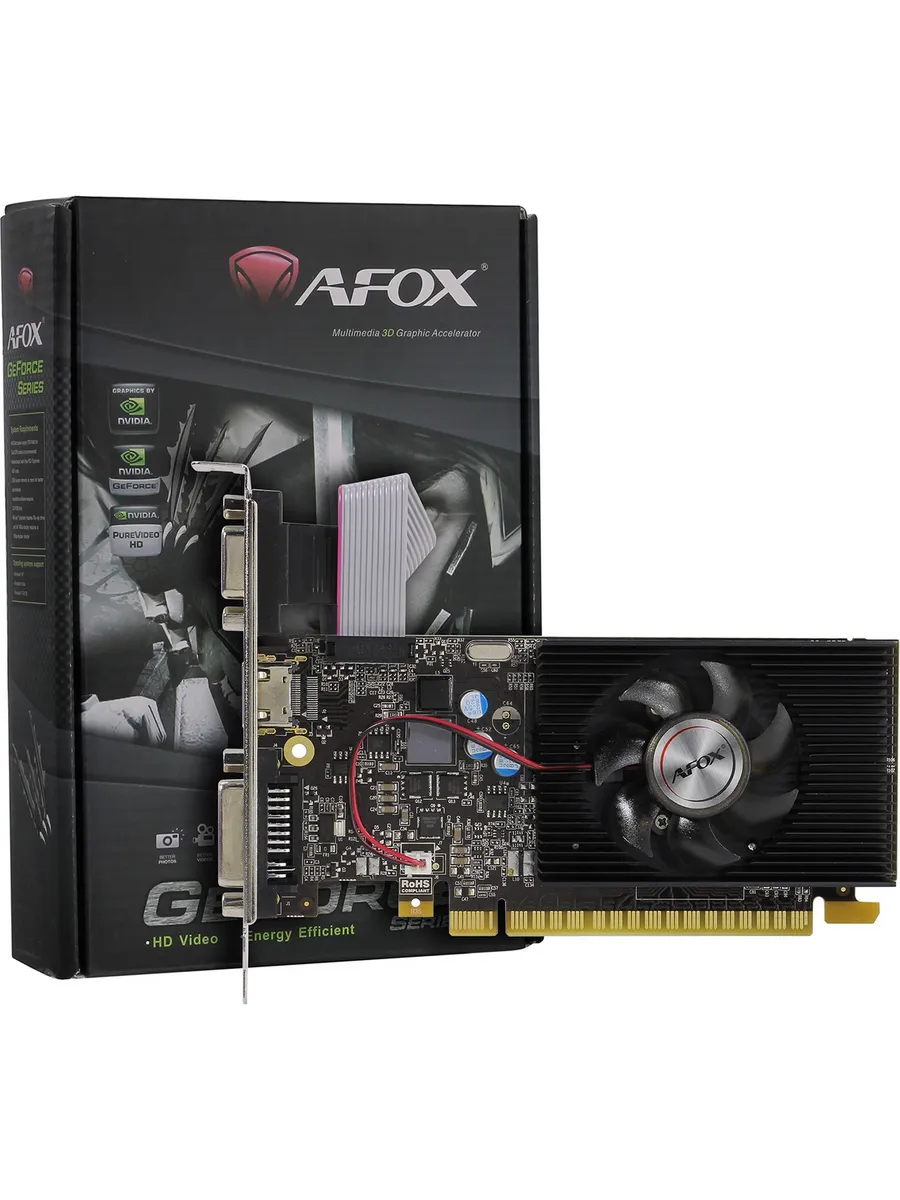 AFOX Видеокарта GT730 4GB GDDR3 PCI-E x16, 128Bit 700Mhz