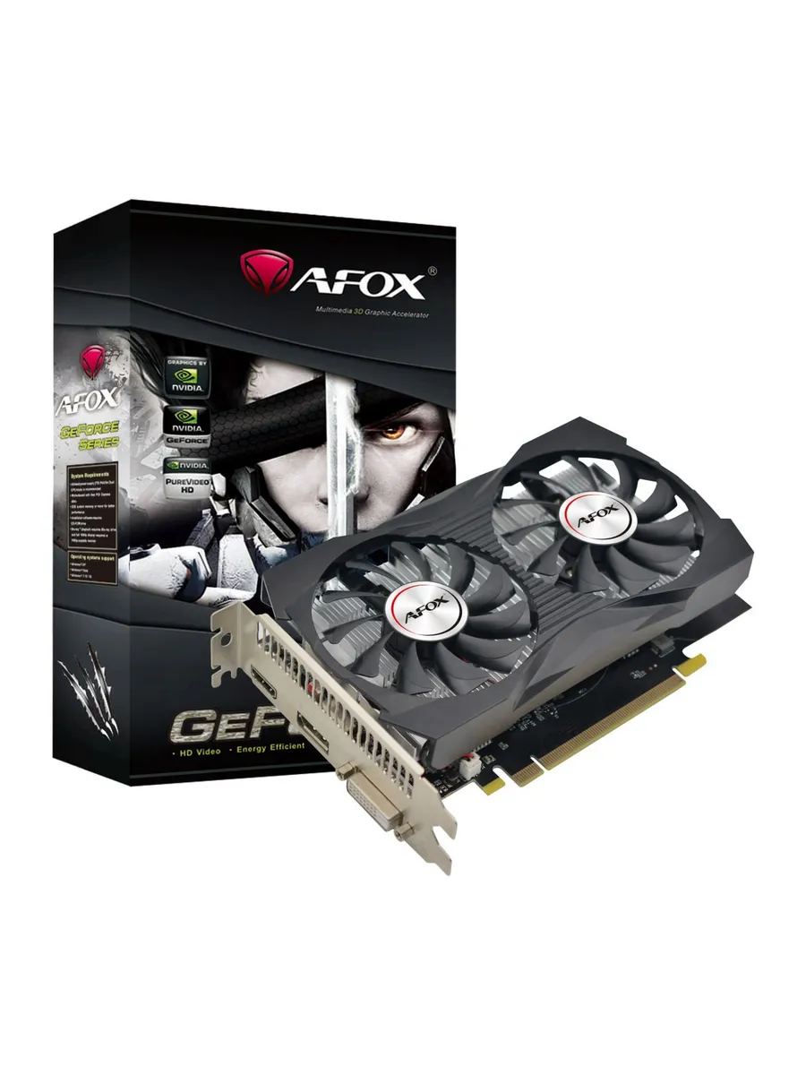 AFOX Видеокарта AF1050-4096D5H4-V2 DDR 5 4 ГБ GTX 1050