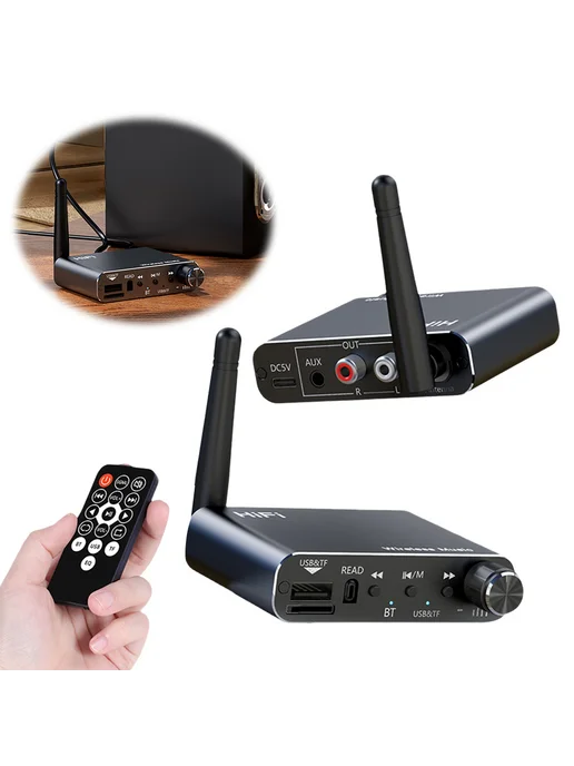 BT 5.4 Bluetooth ресивер 3.5 мм AUX беспроводной для TV, авт, вариант, фото 3