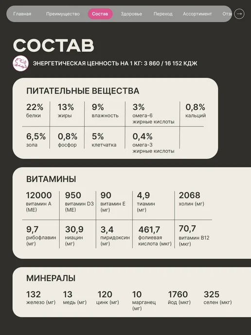 Сухой корм QUATTRO Кане-Корсо для собак, говядина, 12 кг, фото 4