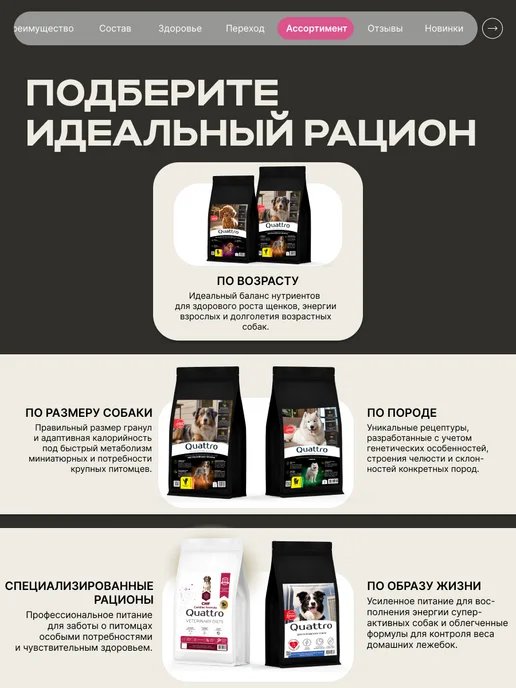 Сухой корм QUATTRO Алабай для собак, говядина, 12 кг, фото 7