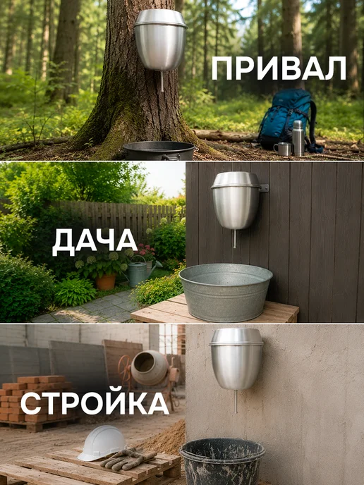ЭРГ-АЛ Рукомойник умывальник для дачи 4,5 л, 6 л, фото 3