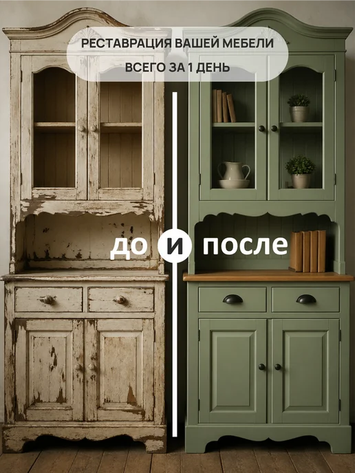 Альпик Краска акриловая De'Art для мебели хаки 800 гр, 800 г, фото 2