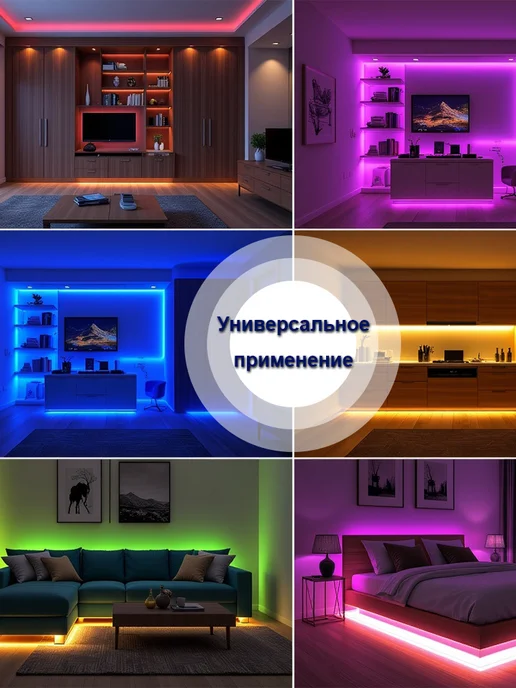 Светодиодная лента RGB 3м самоклеящаяся USB, 5 м, фото 3