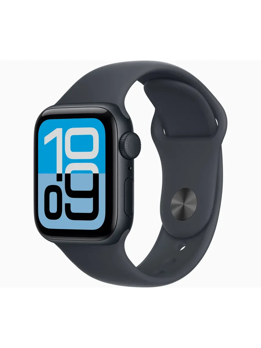 Apple Watch SE 3, 2025, 44mm, Midnight, Sport band, S M