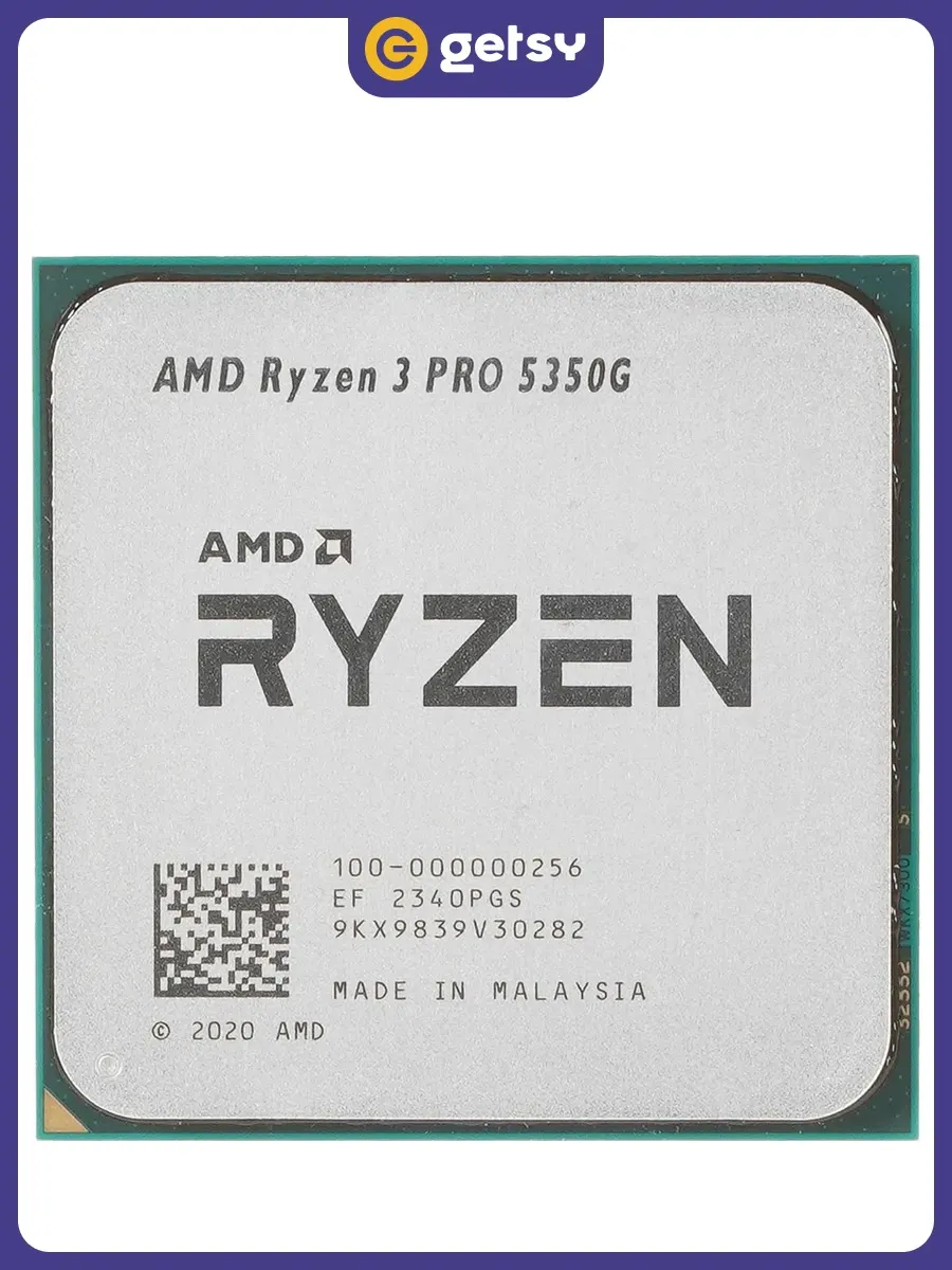 AMD Процессор Ryzen 3 PRO 5350G, AM4, 4-4.2ГГц, 2 8МБ, 65 Вт
