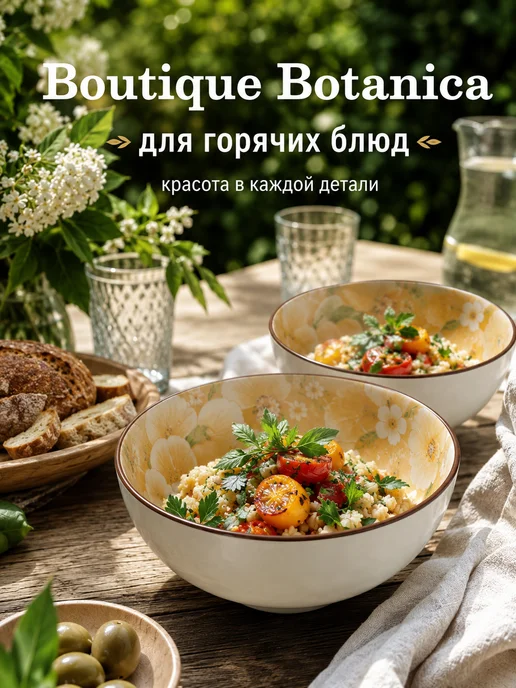 NeboArte Набор пиал 2 шт керамика подарочный с цветами Camelia, 2 шт, фото 5