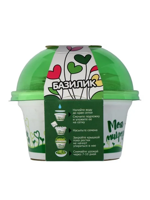Нет бренда Набор для выращивания базилика микрозелени, 2 шт, 2 шт, фото 4