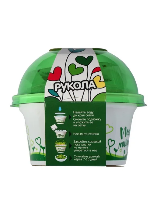 Нет бренда Набор для выращивания руколы и микрозелени, 2 шт, 2 шт, фото 4