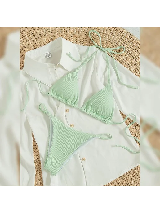 Купальник раздельный Uniqlo Бикини на шнуровке, вариант, фото 3