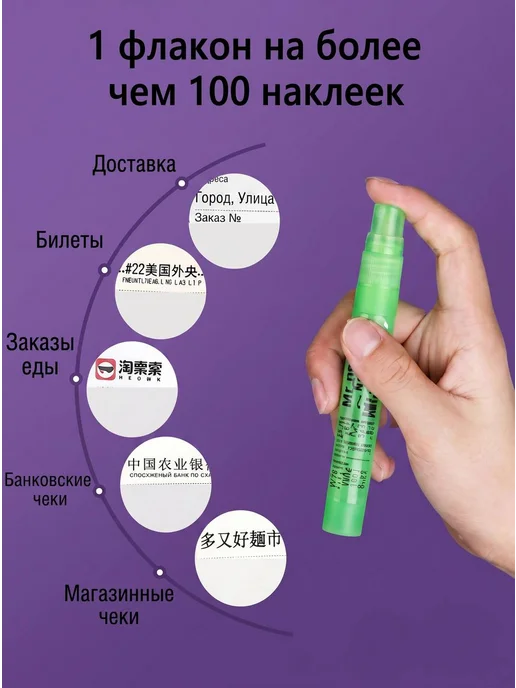 Замазка корректор спрей для очистки информации, 10 мл, фото 3